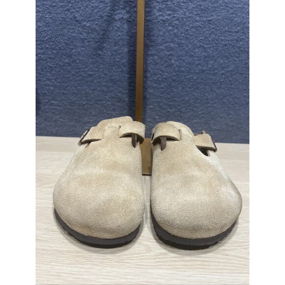 Birkenstock Boston Suede Leather Clogs Mule Slip On Casual Womens Size 39 - Picture 2 of 11
